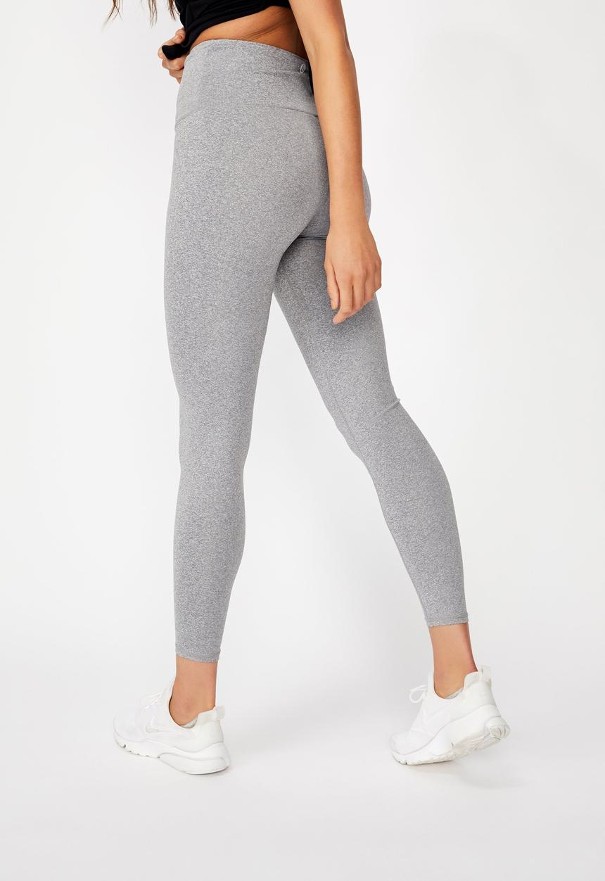 Cotton On - Active high waist tight - mid grey marle