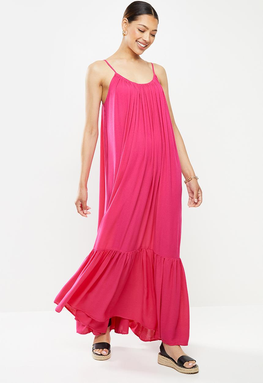 Missguided - Cheesecloth parachute dress - pink