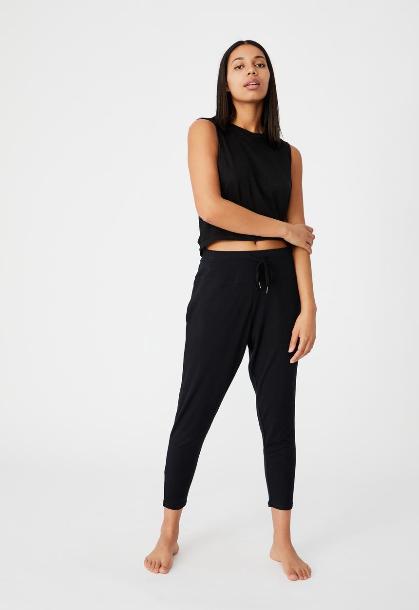 Cotton On - All things fabulous cropped muscle tank - black