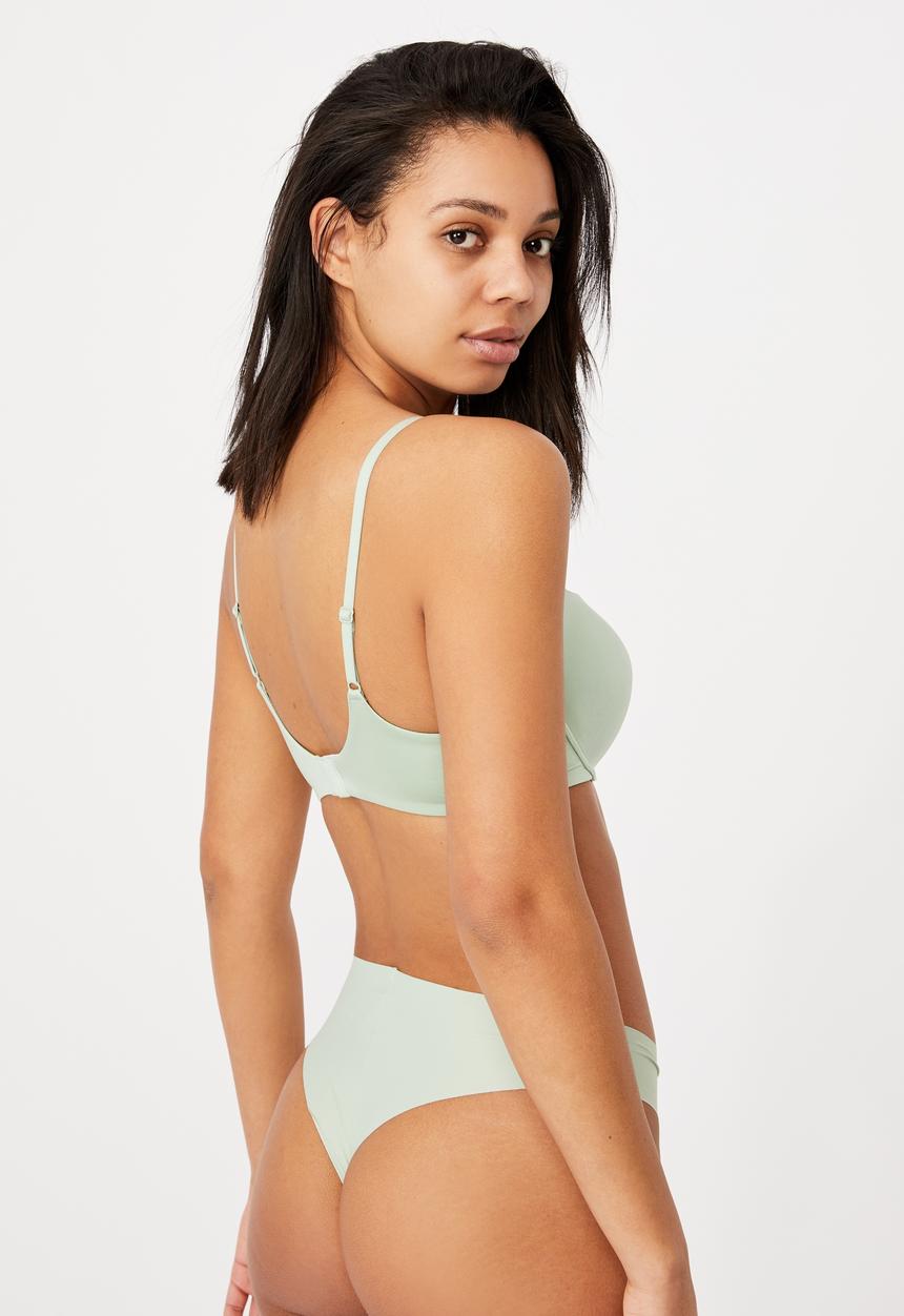 Cotton On - The invisible high cut brasiliano brief - mint chip