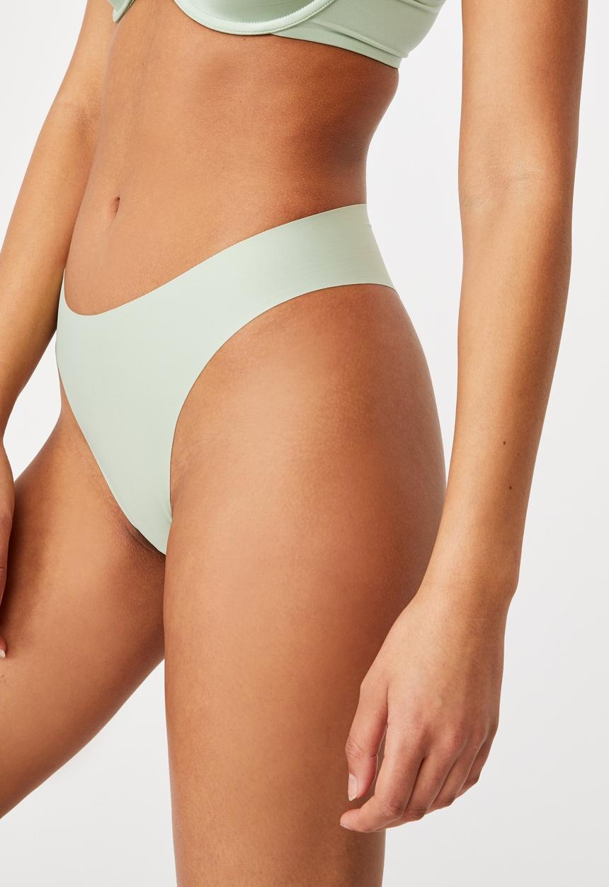 Cotton On - The invisible high cut brasiliano brief - mint chip