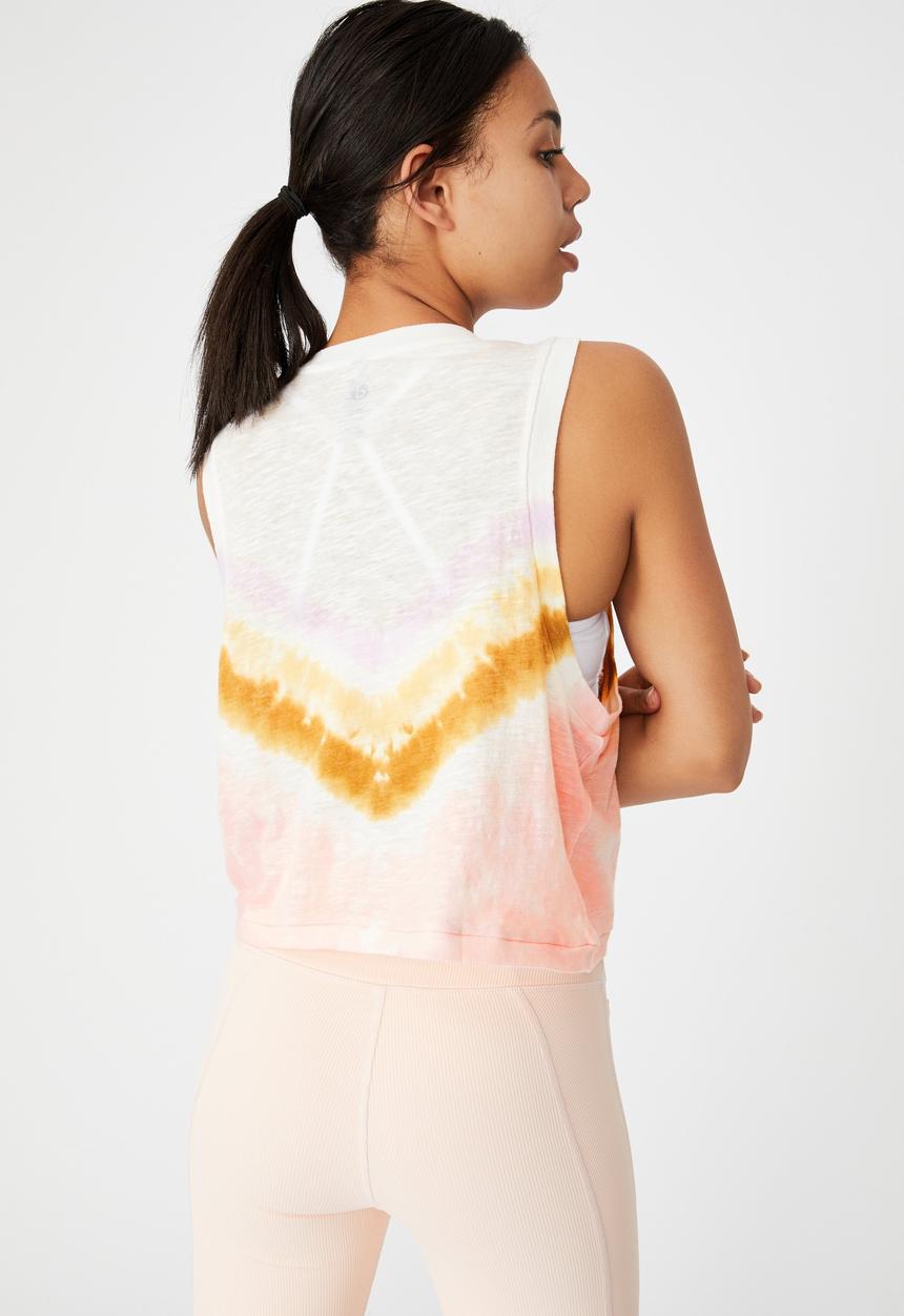 Cotton On - All things fabulous cropped muscle tank - dip dye