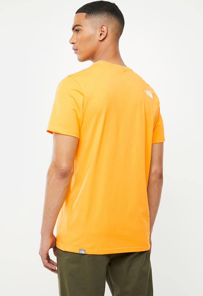 The North Face - Short sleeve mount line tee - yellow
