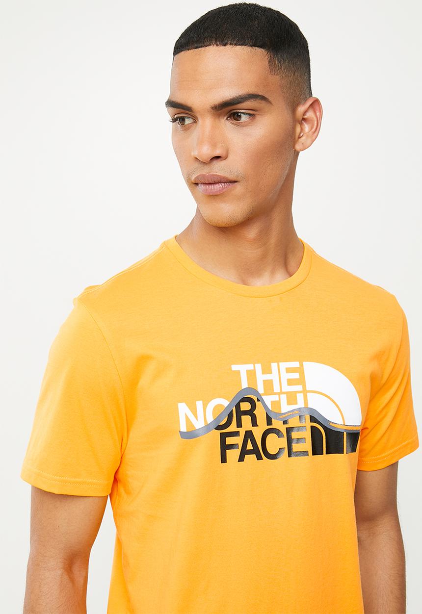The North Face - Short sleeve mount line tee - yellow