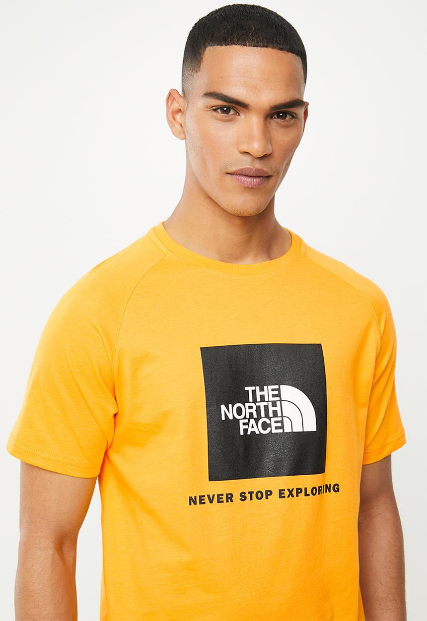 The North Face - Short sleeve rag red box tee - yellow