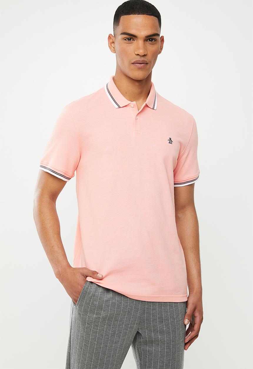 Original Penguin - Tipped polo - pink