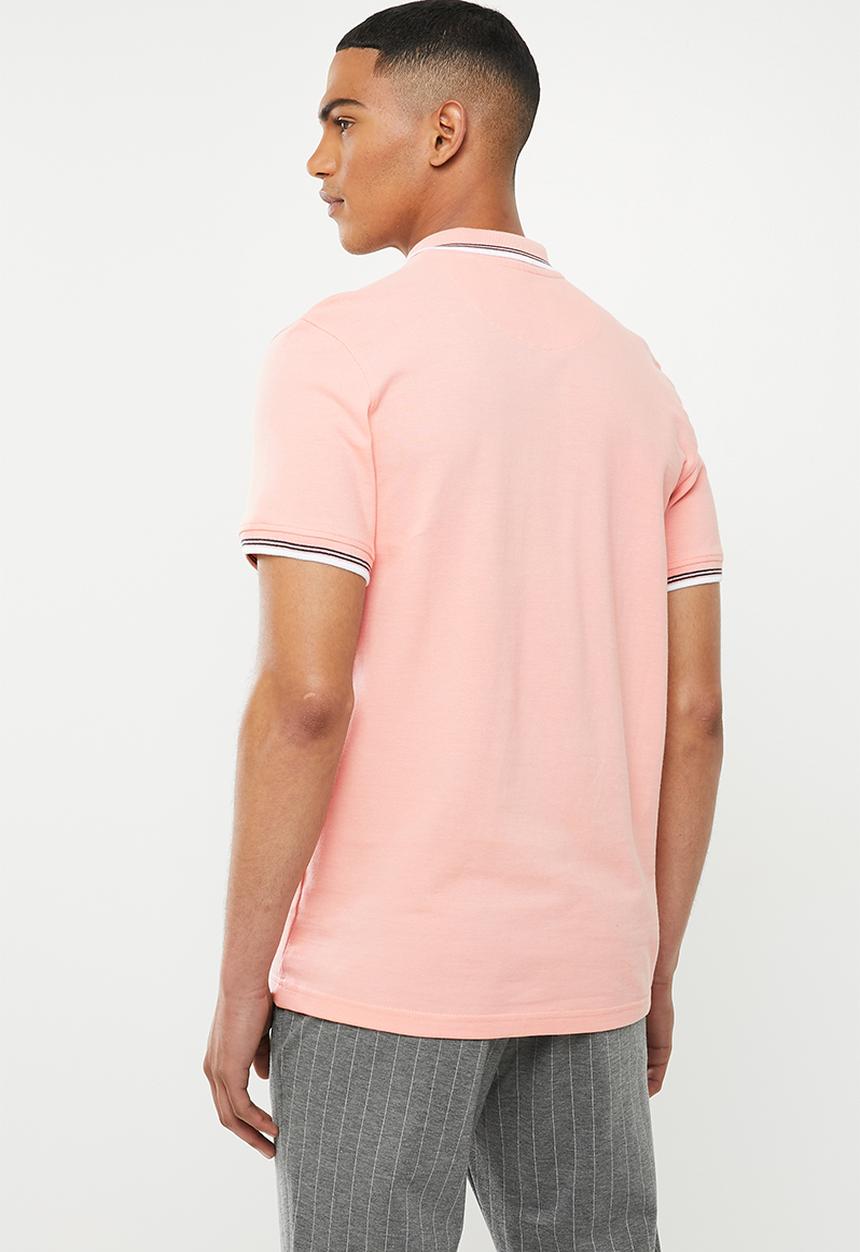 Original Penguin - Tipped polo - pink