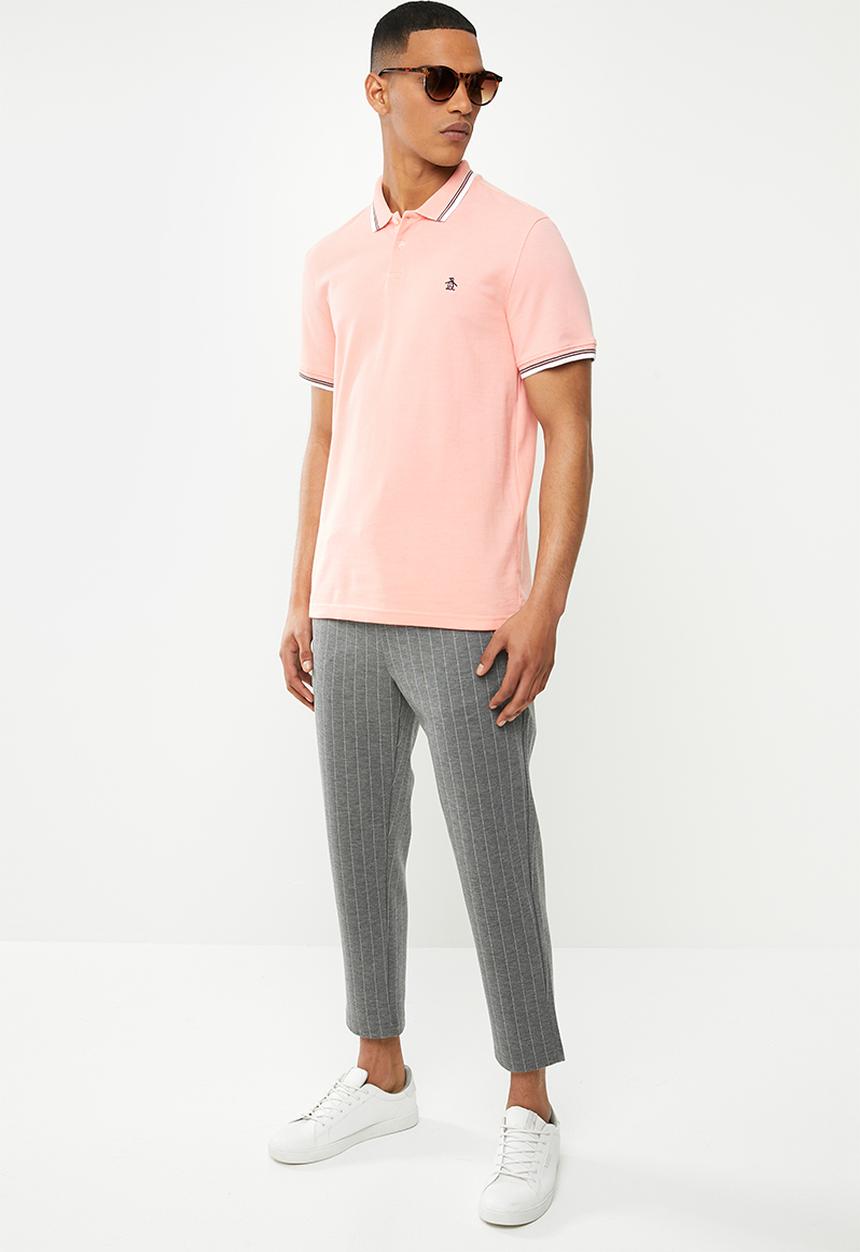 Original Penguin - Tipped polo - pink