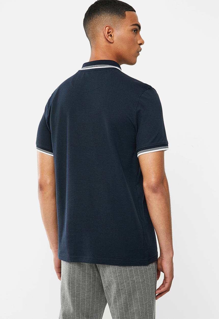 Original Penguin - Tipped polo - navy