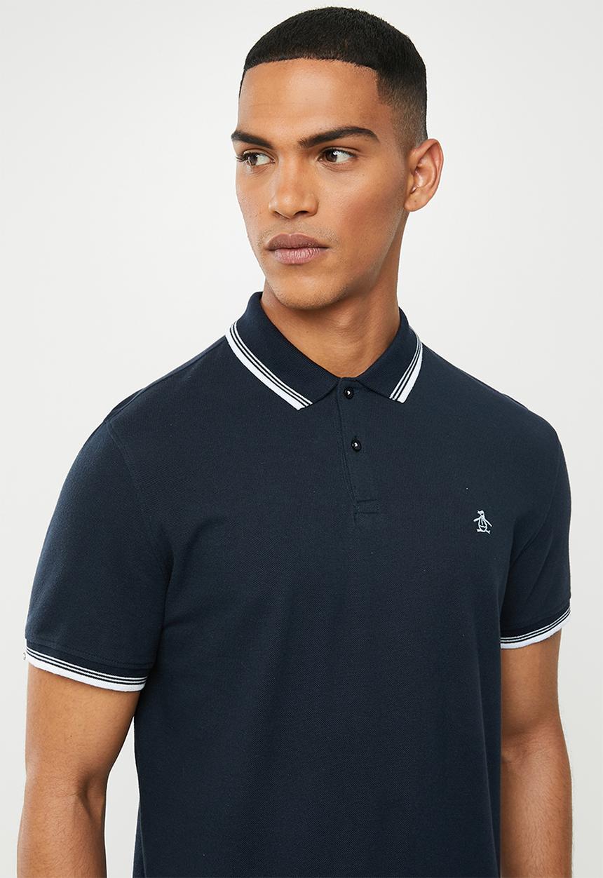 Original Penguin - Tipped polo - navy