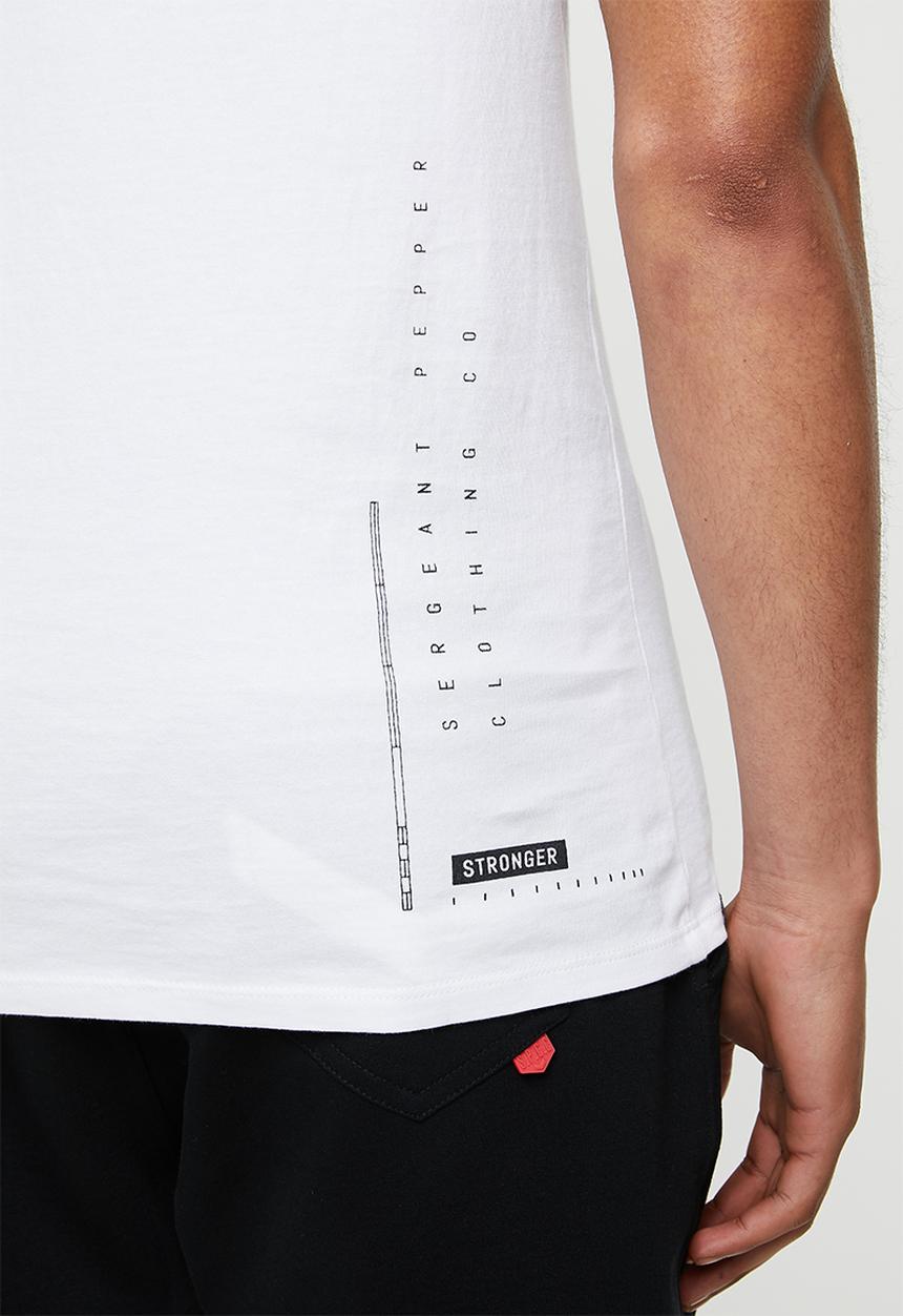 S.P.C.C - Mansell fashion straight hem T-shirt - white