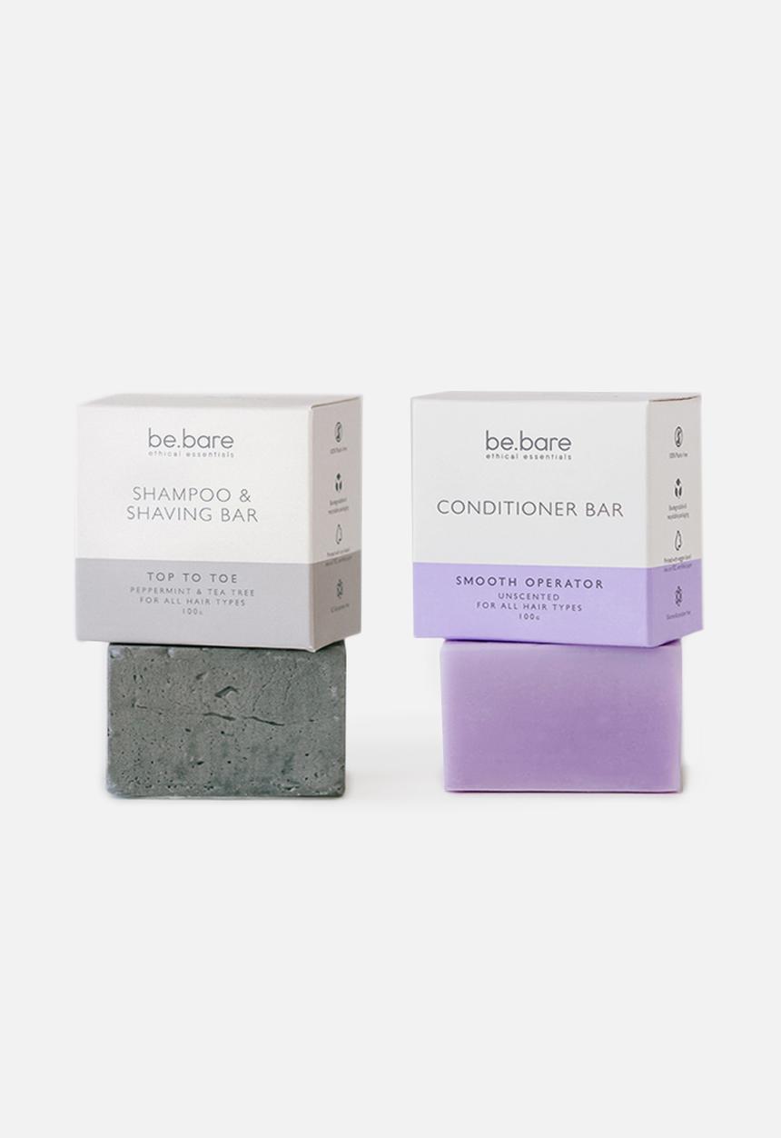 be.bare - Top to Toe Shampoo & Smooth Operator Conditioner Combo