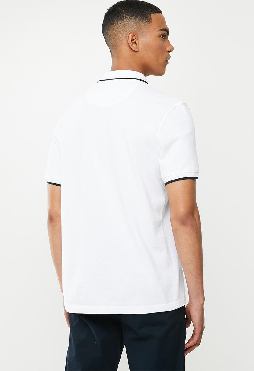Original Penguin - Tipped polo - white