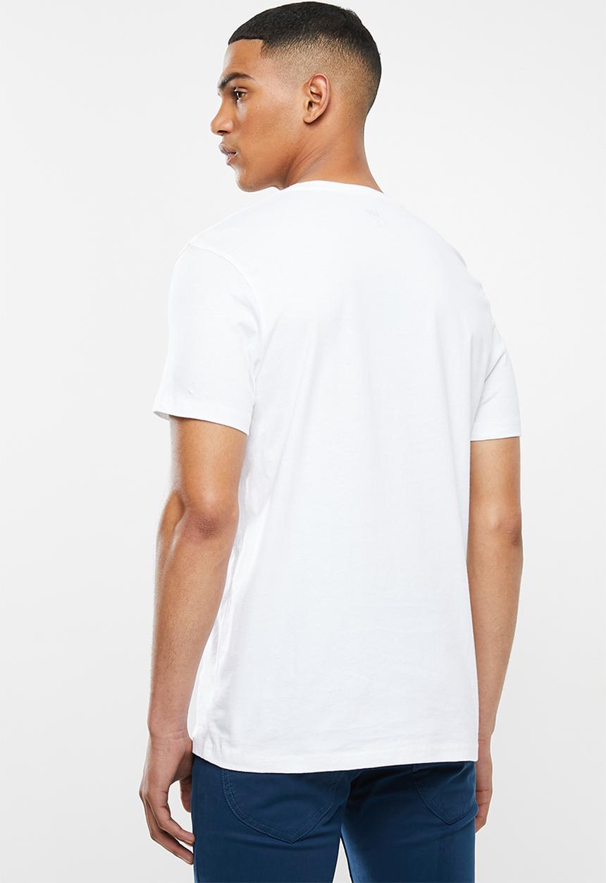 Lee  - Splatter logo tee - white