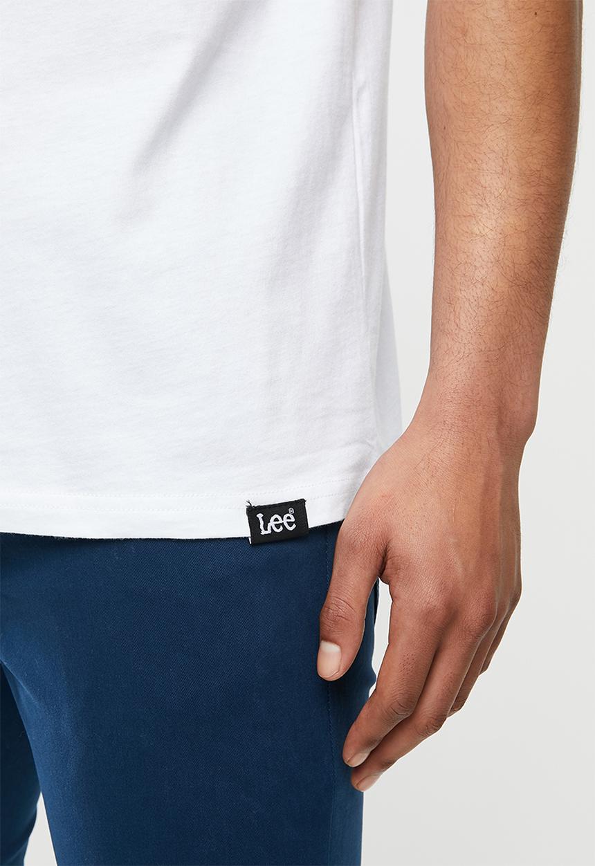 Lee  - Splatter logo tee - white