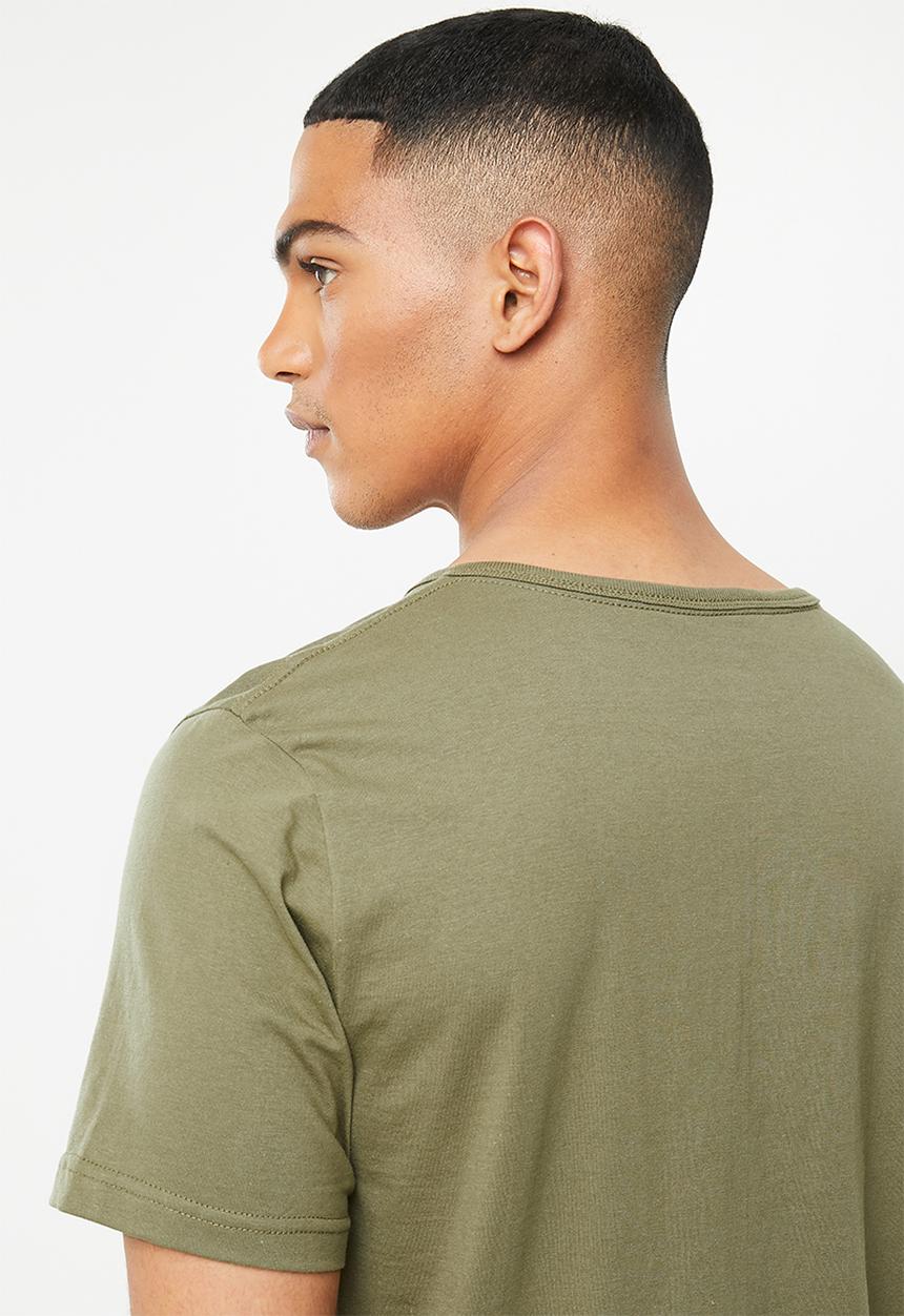 Cotton On - Essential henley T-shirt - khaki