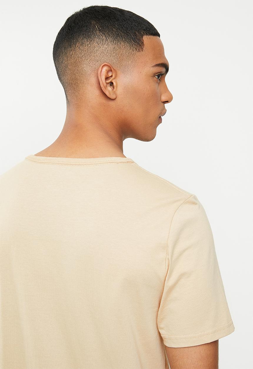 Cotton On - Slub grandad tee - neutral