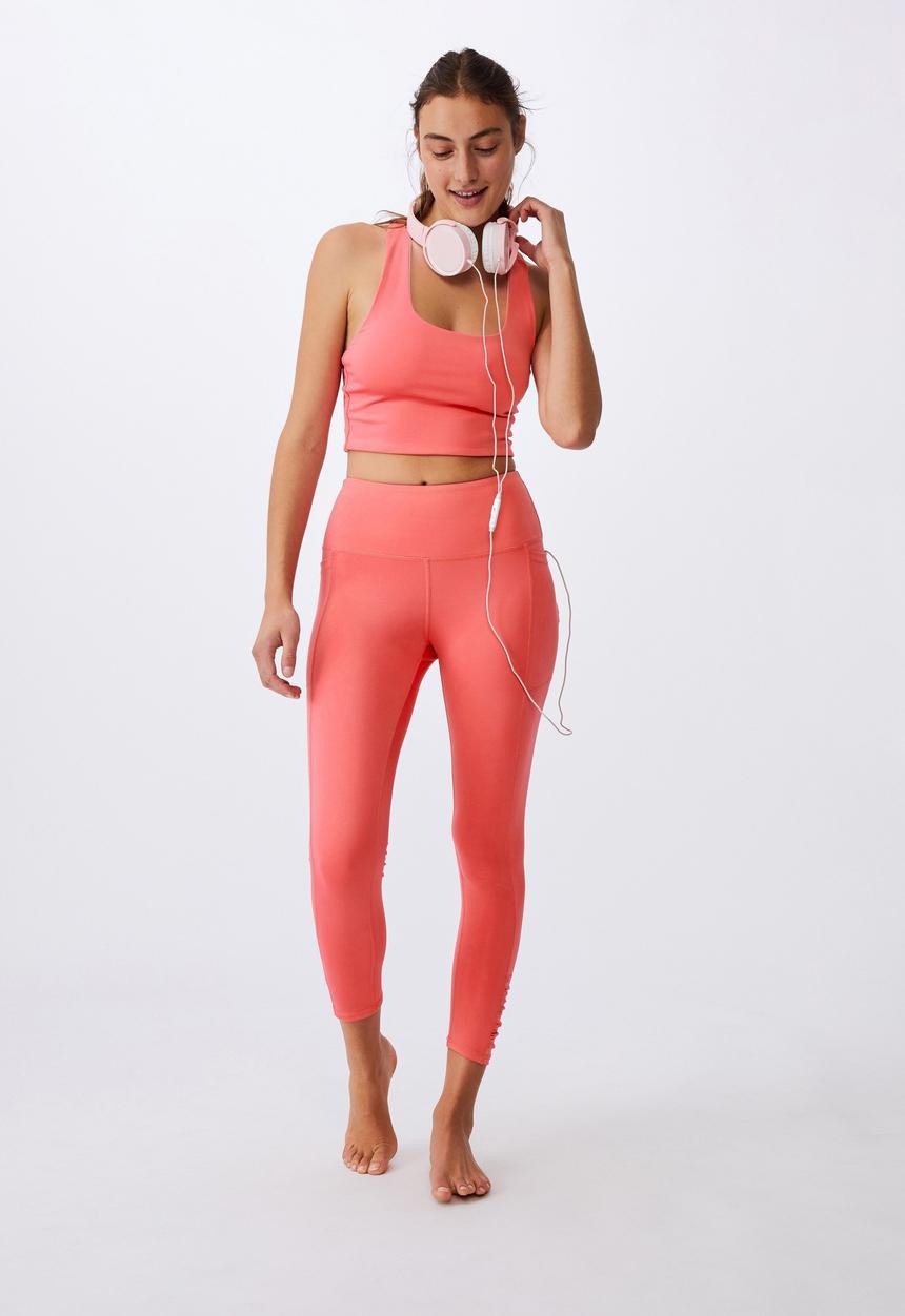 Cotton On - Love you a latte 7/8 tight - summer punch pink