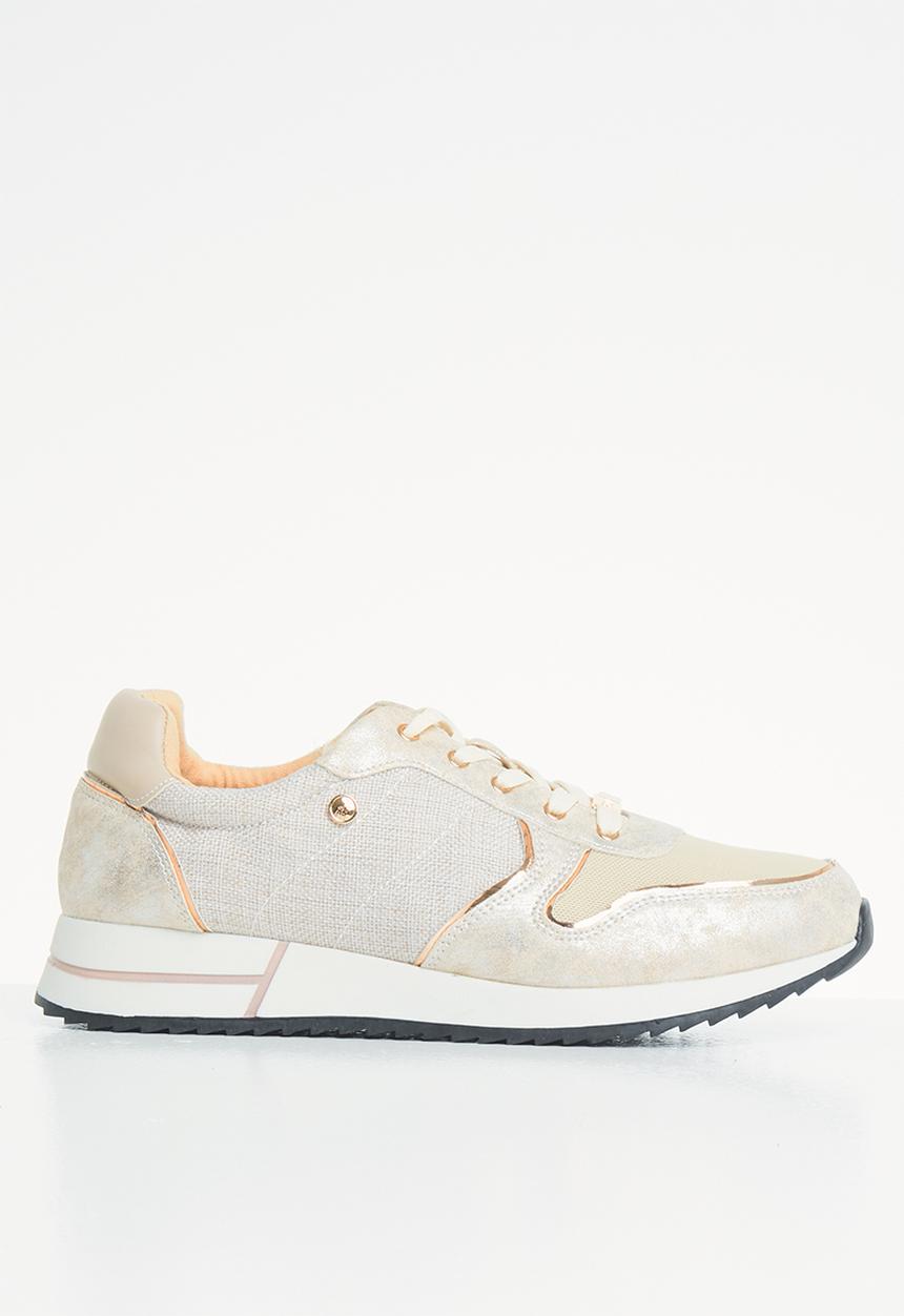 POLO - Everly patent sneaker - stone