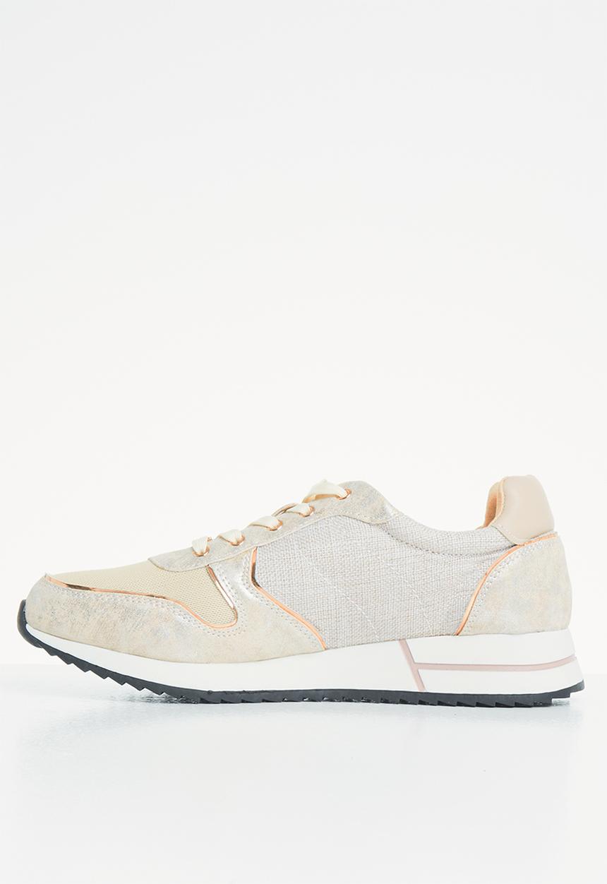 POLO - Everly patent sneaker - stone