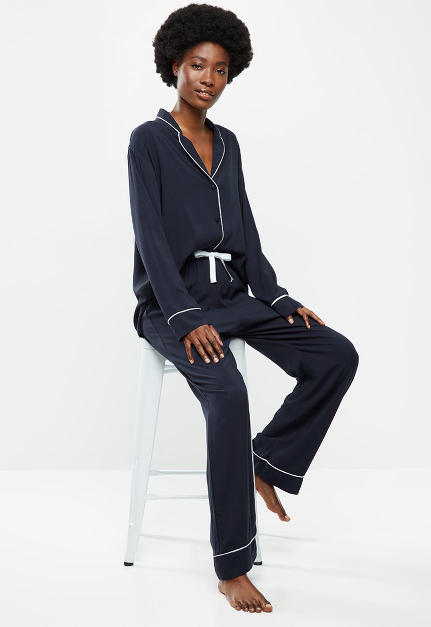 Superbalist - Sleep shirt & pants set - navy