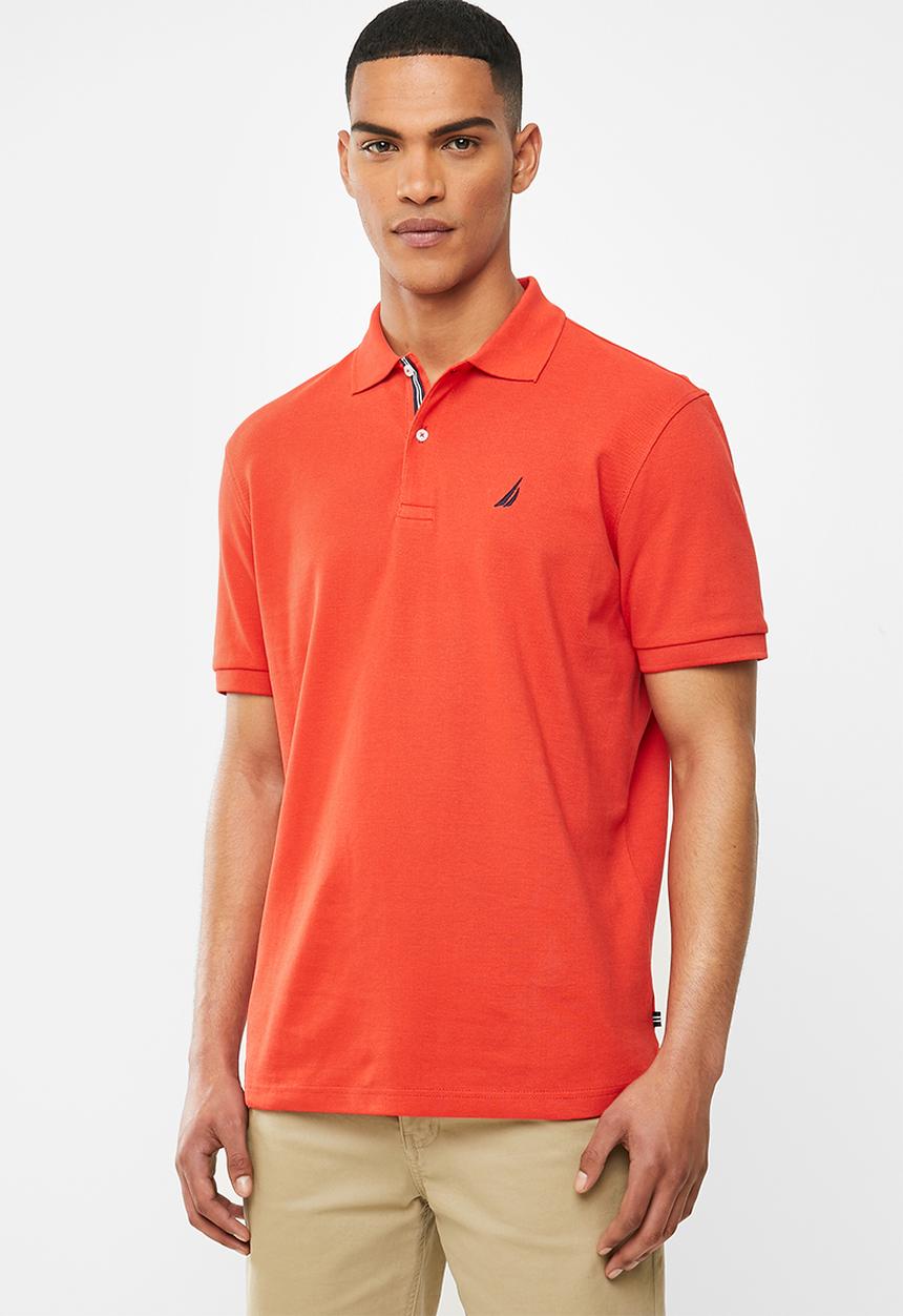 Nautica - Classic fit deck polo  - orange poppy