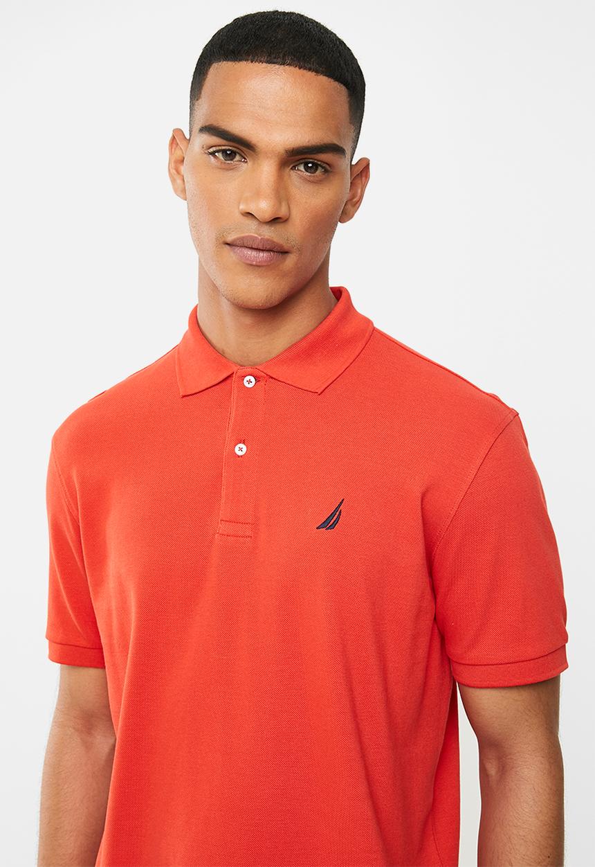 Nautica - Classic fit deck polo  - orange poppy