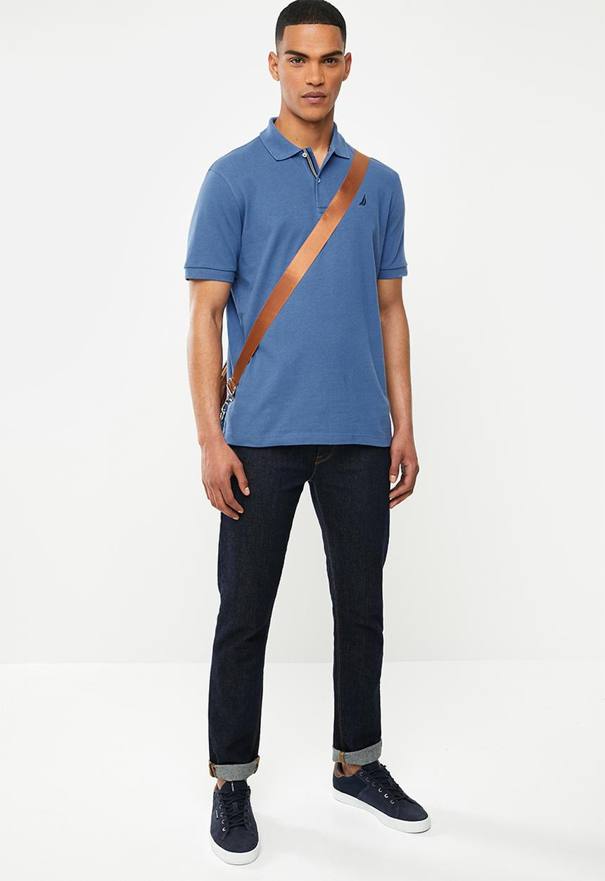 Nautica - Classic fit deck polo  - blue