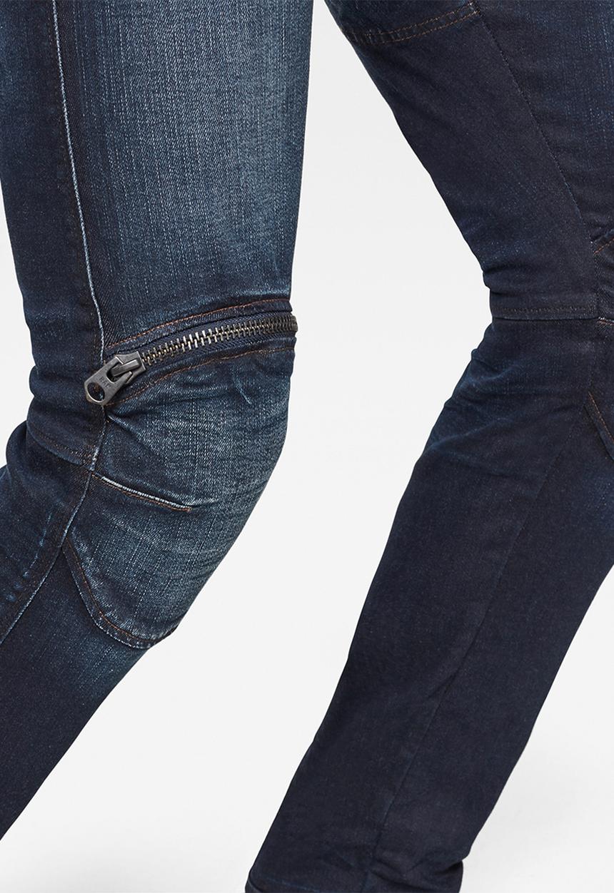 G-STAR - 5620 3D zip knee skinny-elto pure superstretch - worn in xenon blue