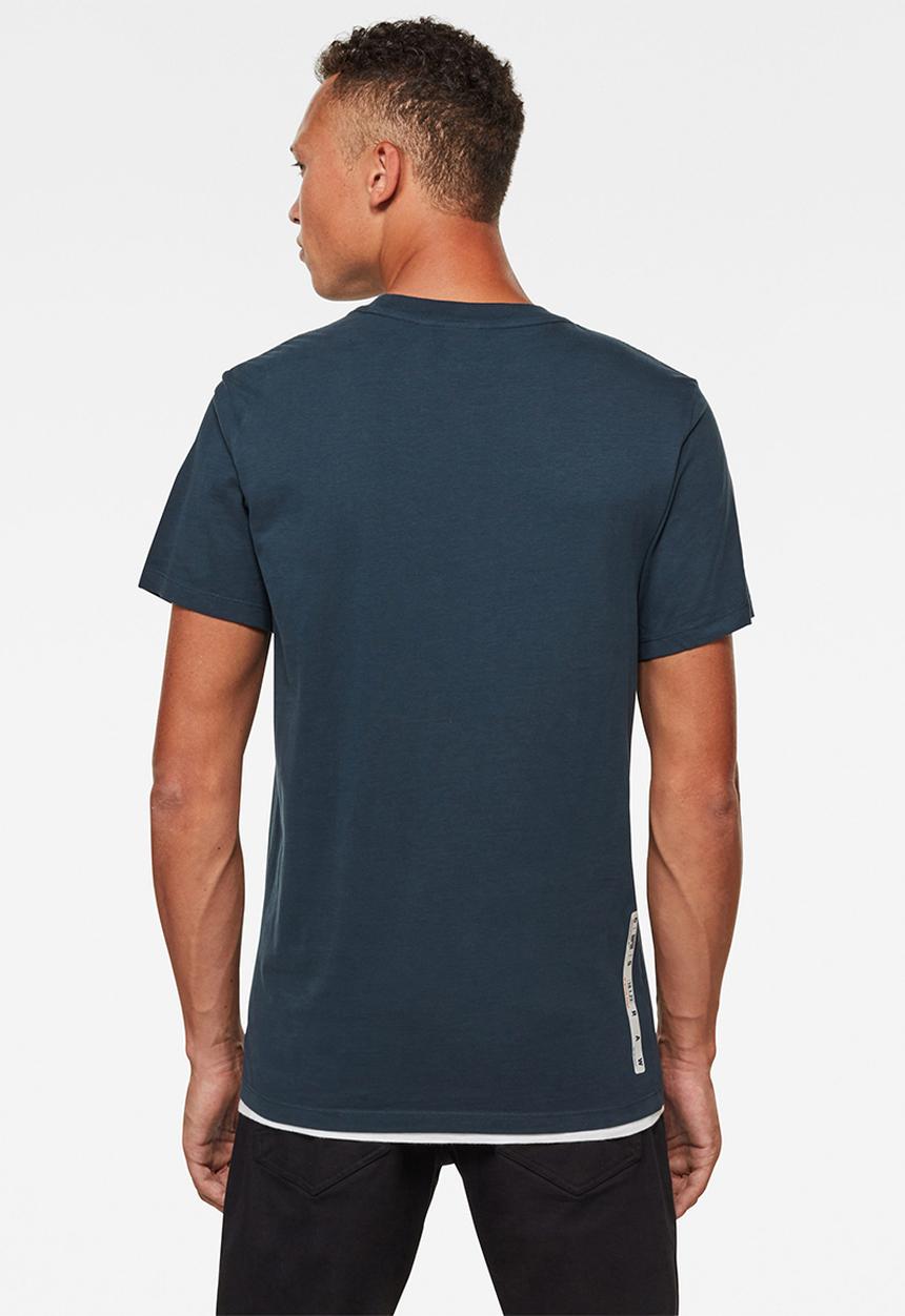 G-STAR - Raw vertical logo short sleeve tee - legion blue