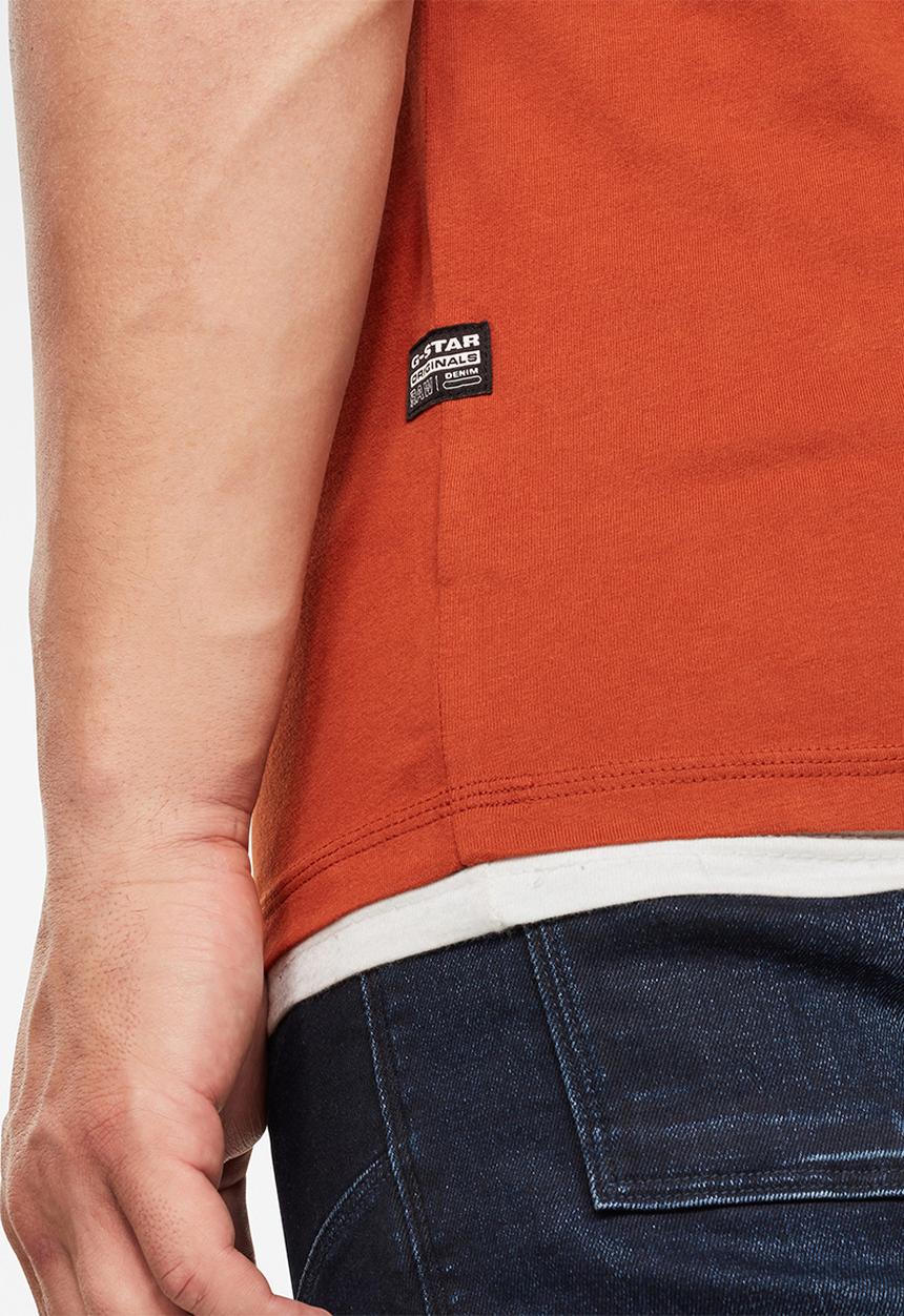 G-STAR - Wavy logo originals tee - orange
