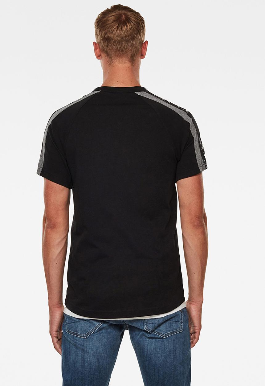 G-STAR - Sport tape logo + r short sleeve tee - black