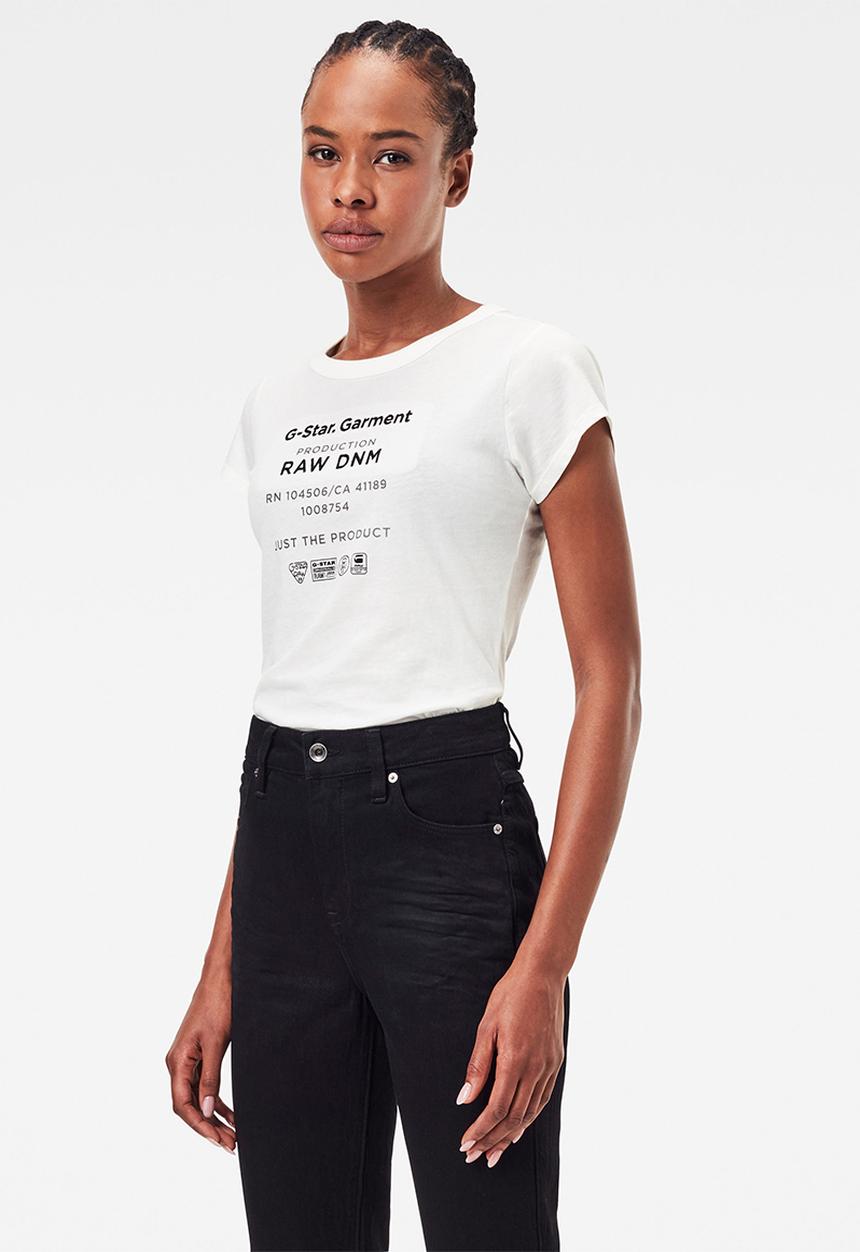 G-STAR - Wash gr slim short sleeve tee - white