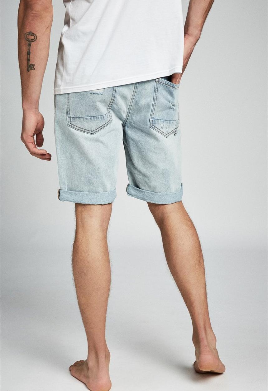 Cotton On - Roller short - thrashed indie blue