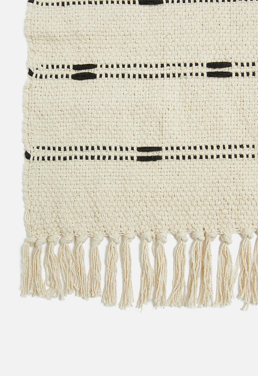 Sixth Floor - Joey pom pom throw - white
