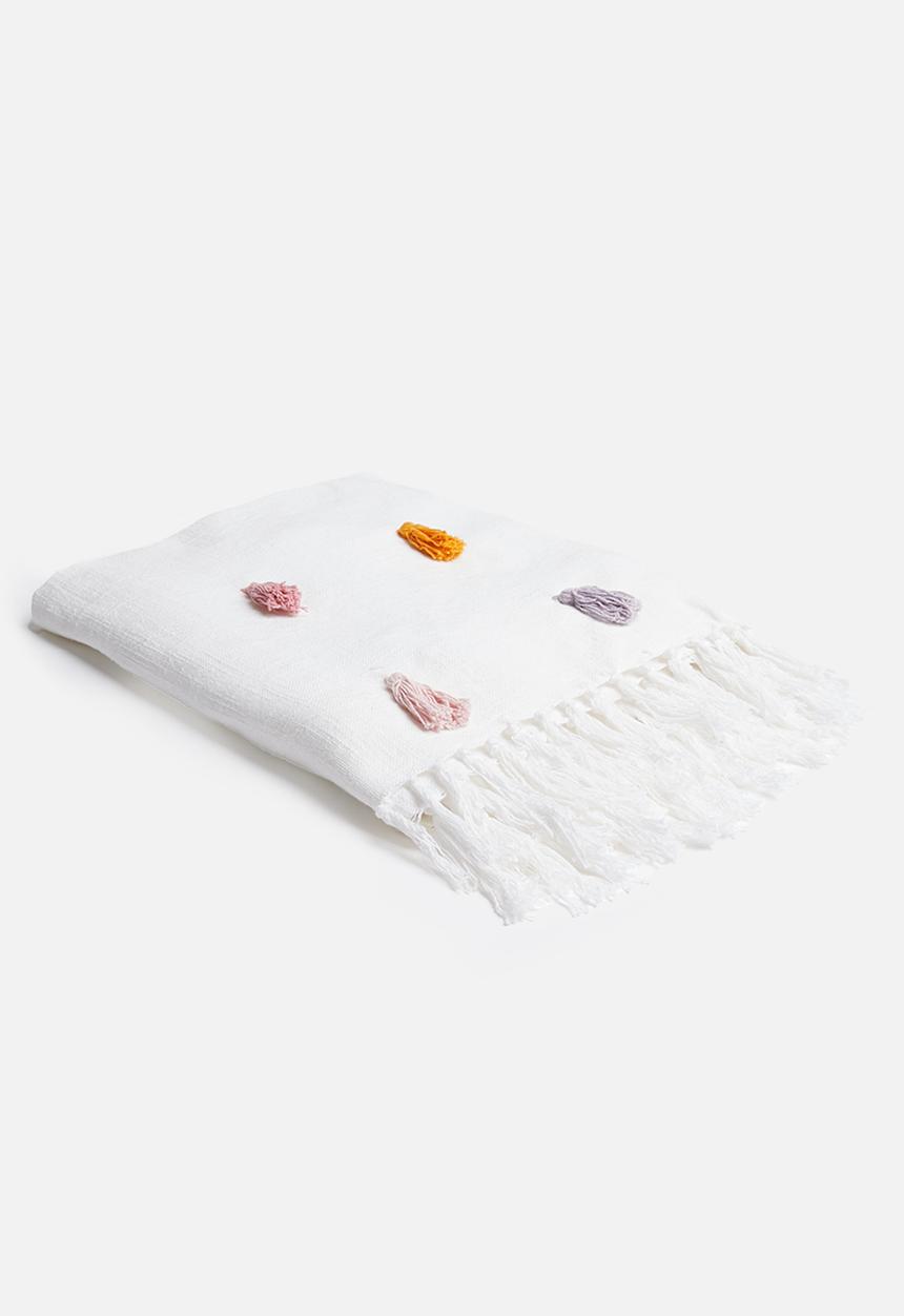 Sixth Floor - Pom pom throw - multi