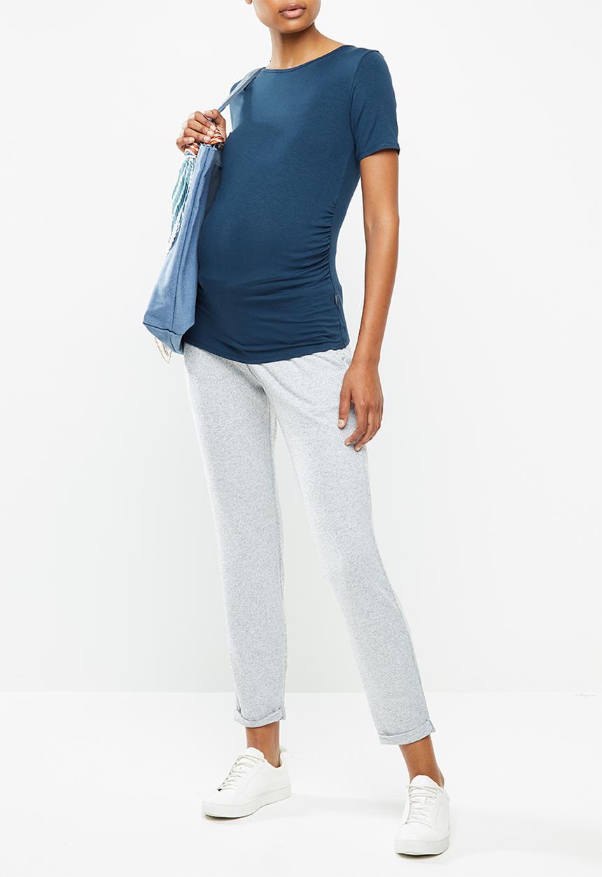 Cherry Melon - Jewel neck top - indigo