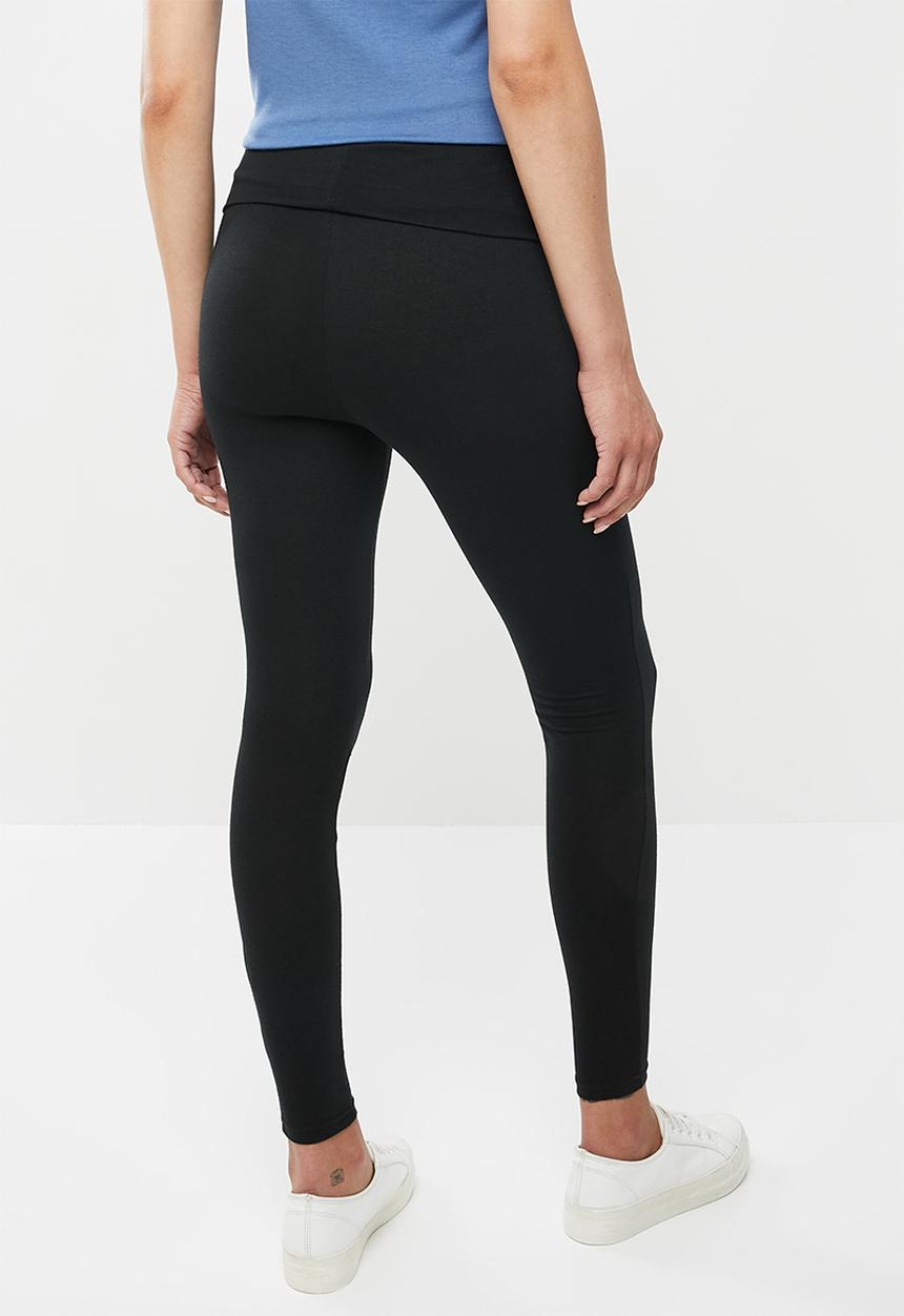 Superbalist - 2 Pack fold over leggings - black & blue