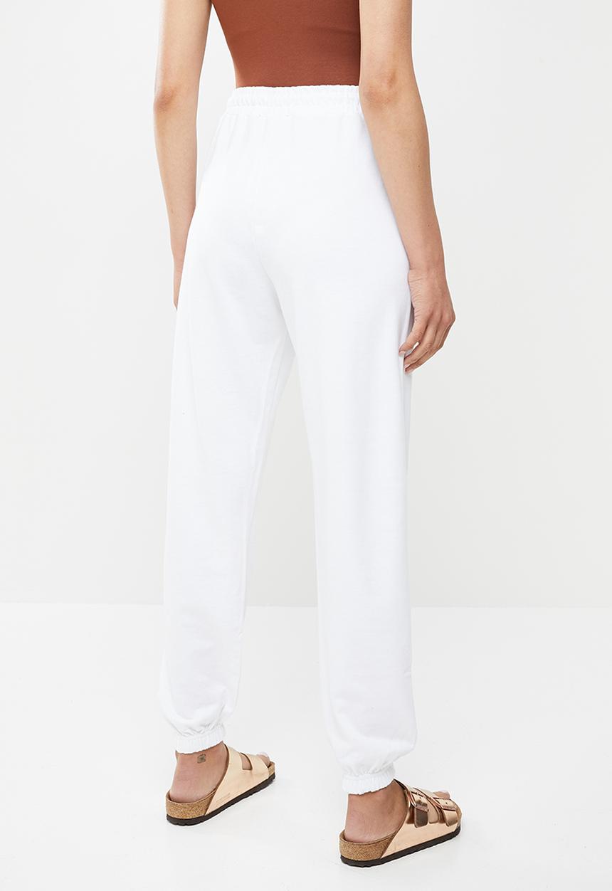 Missguided - 90s Oversized jogger - white