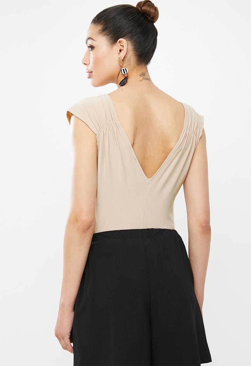 MILLA - Wrap bodysuit - neutral