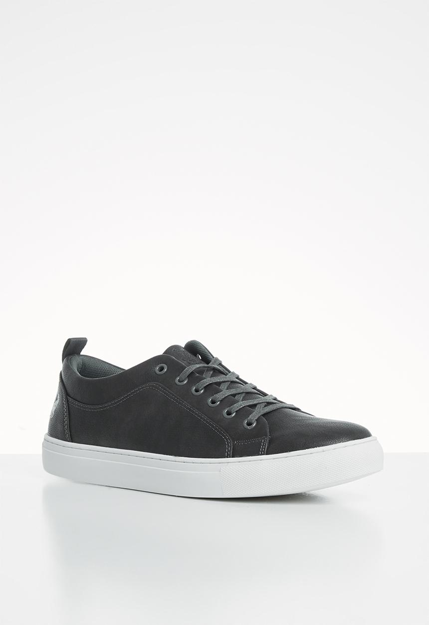 POLO - Tyler plain vamp lace sneaker - grey