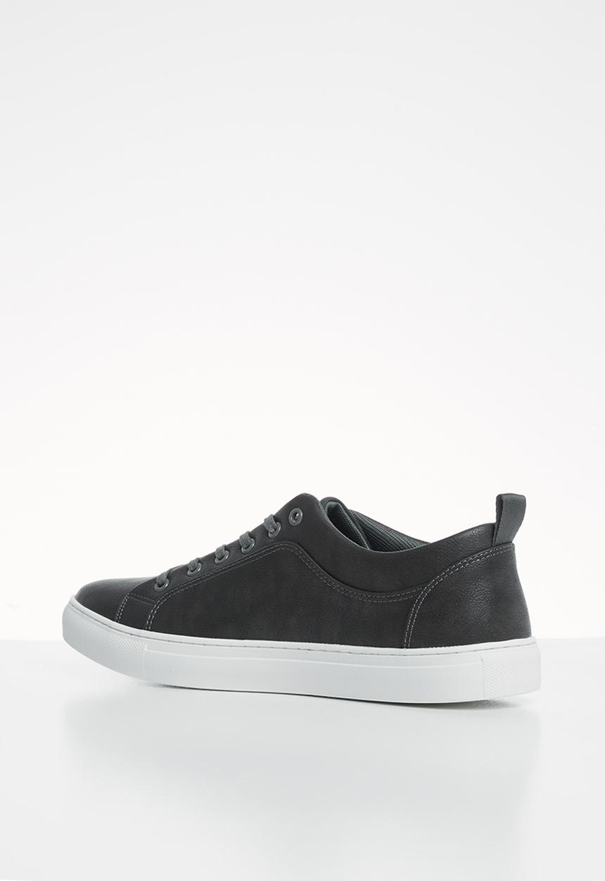 POLO - Tyler plain vamp lace sneaker - grey