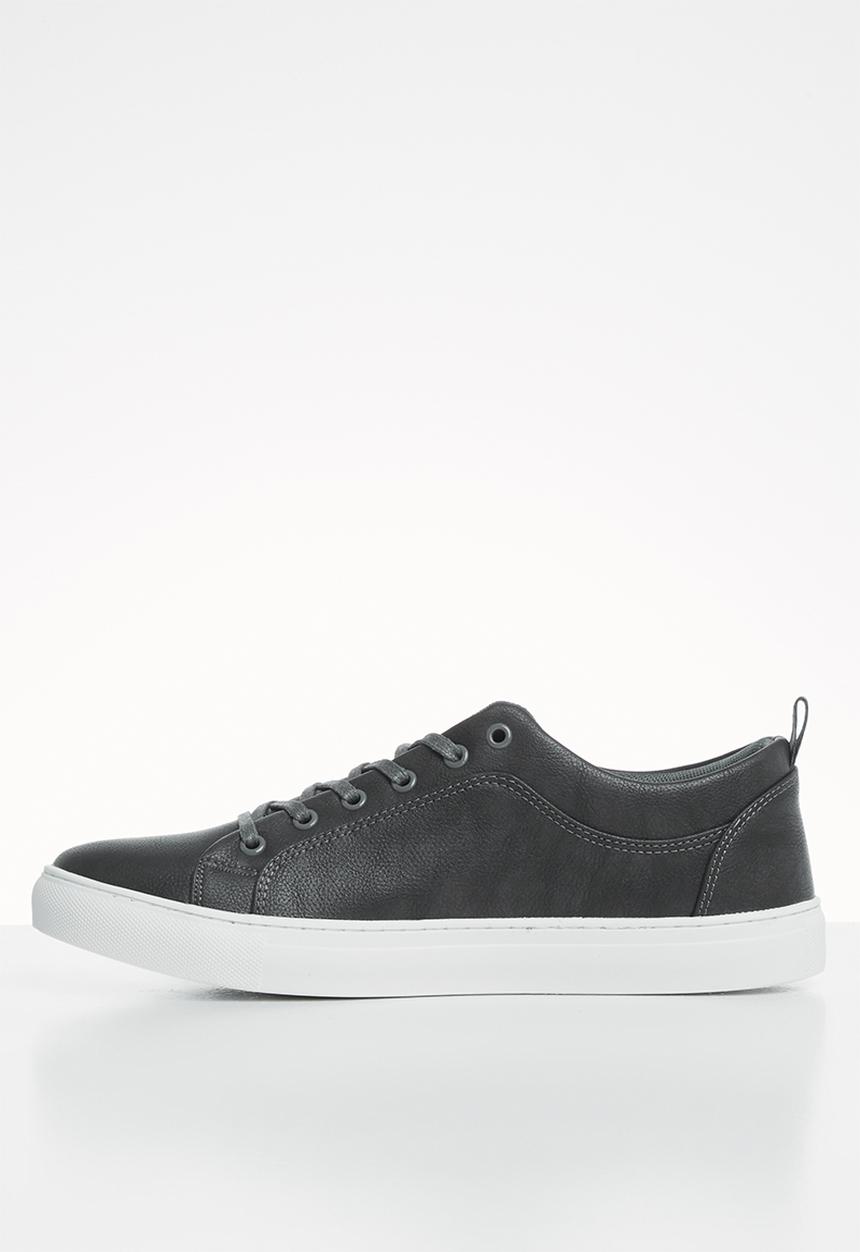 POLO - Tyler plain vamp lace sneaker - grey