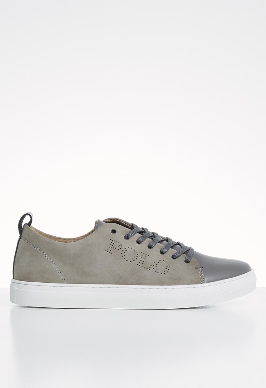 POLO - Neville two tone sneaker - grey & brown 