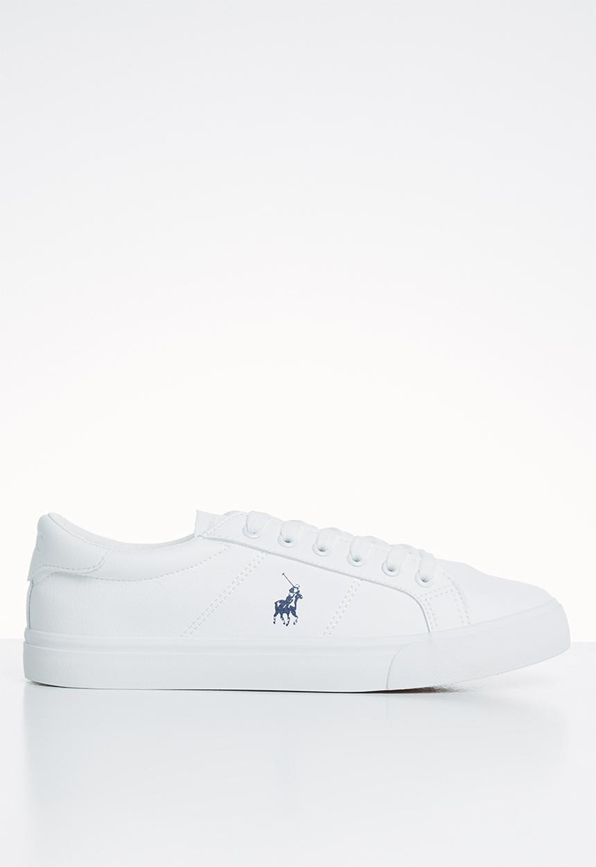 POLO - Oliver plain vamp leather sneaker - white