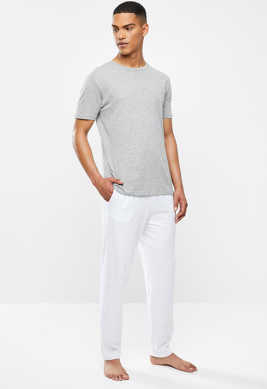 Superbalist - Slim fit knit lounge pants - white