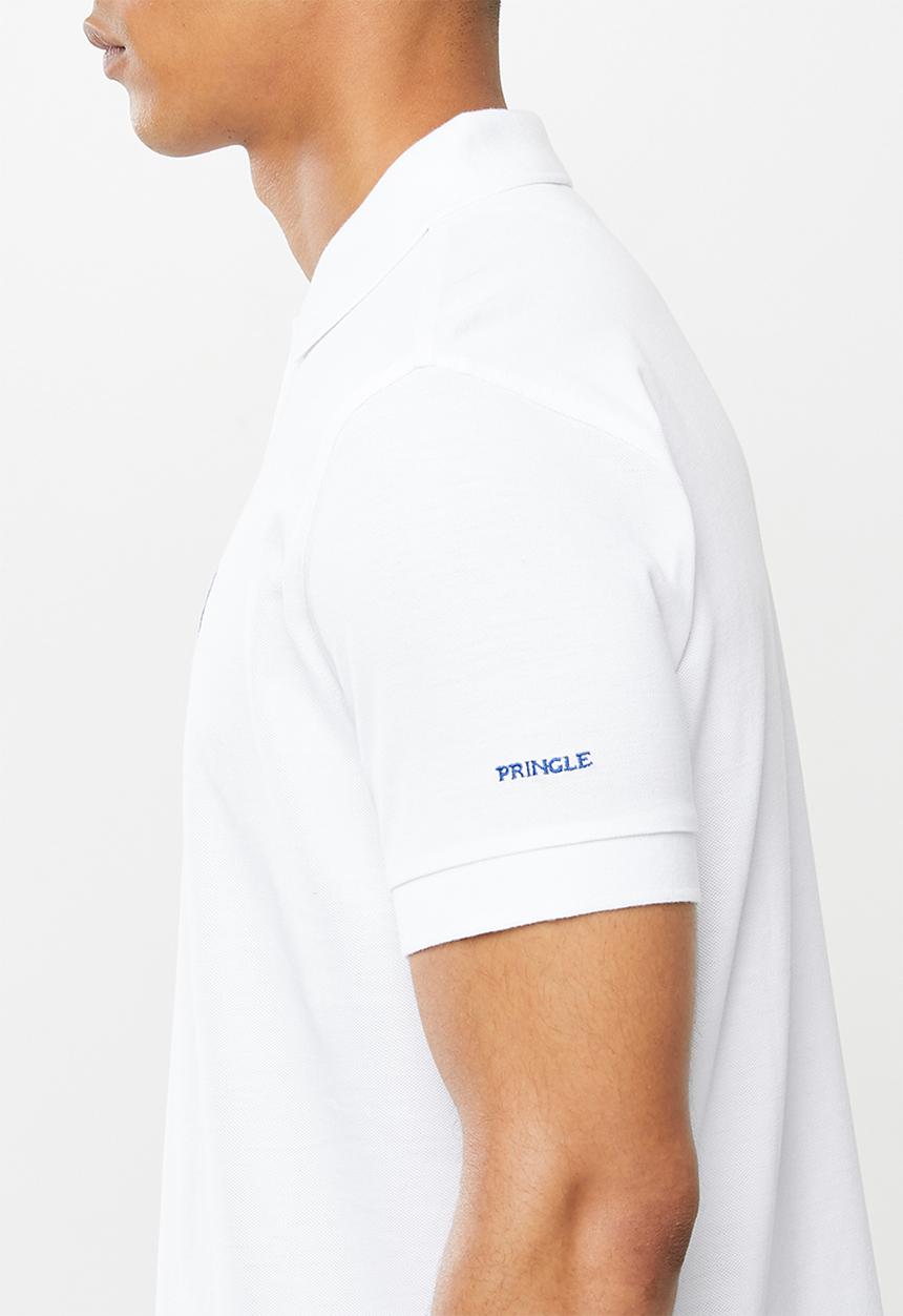 Pringle of Scotland - St Augustine styled golfer - white
