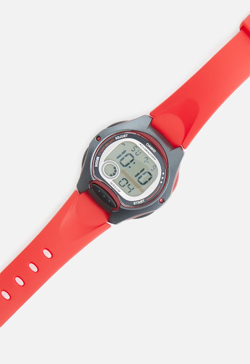 Casio - Kids 50m digital stop watch - red