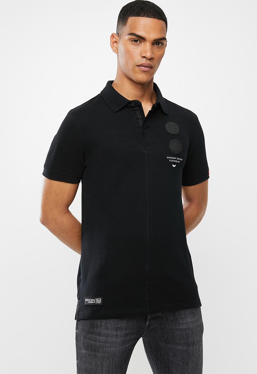 S.P.C.C - Saxon fashion golfer polo - black