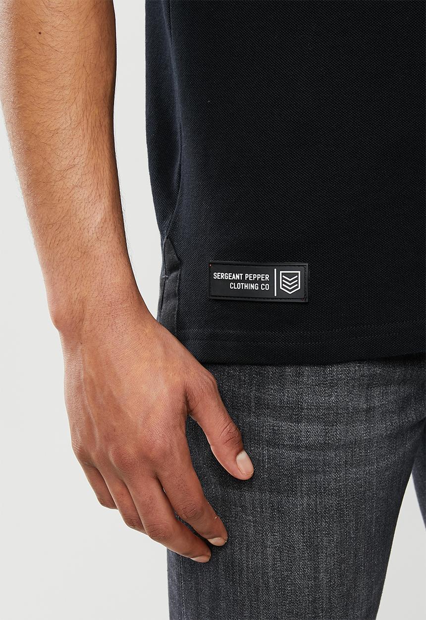 S.P.C.C - Saxon fashion golfer polo - black